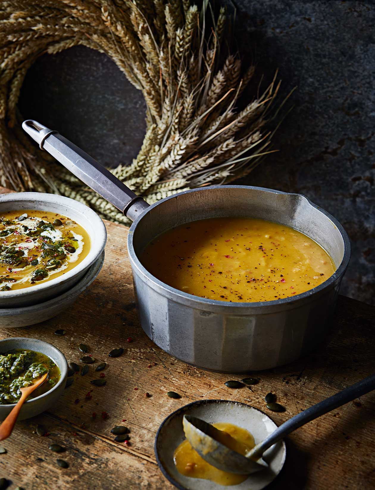 Roasted root vegetable and barley soup recipe Sainsbury`s Magazine